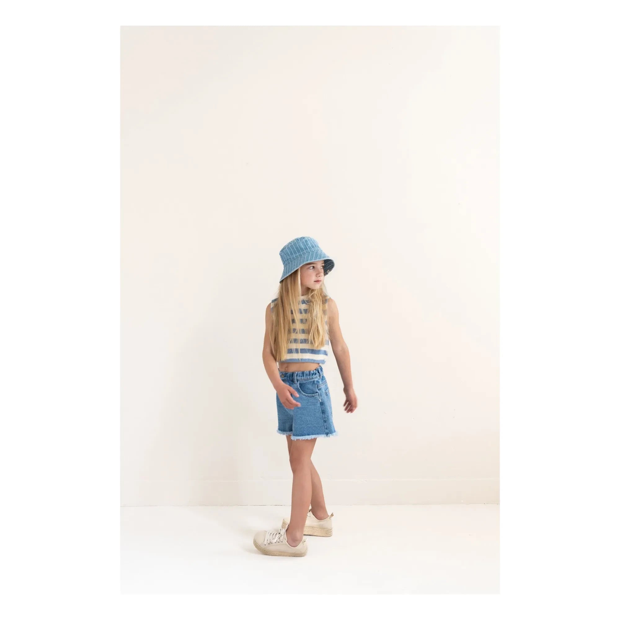 Jenest - Lilou Organic Cotton Denim Shorts | Blue
