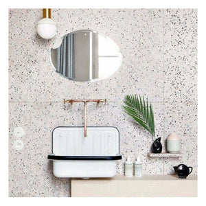 M Nuance - Extra Thin Pahl Mirror - Random Horizontal Oval Shape 55x40 cm
