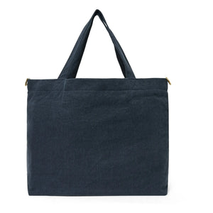Adorna - Linen Tote Bag | Navy Blue