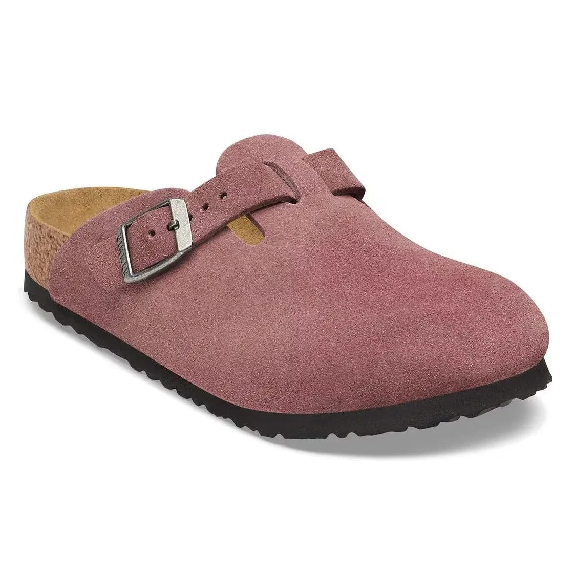 BIRKENSTOCK - Boston Süet Terlikler | Tuğla kırmızısı
