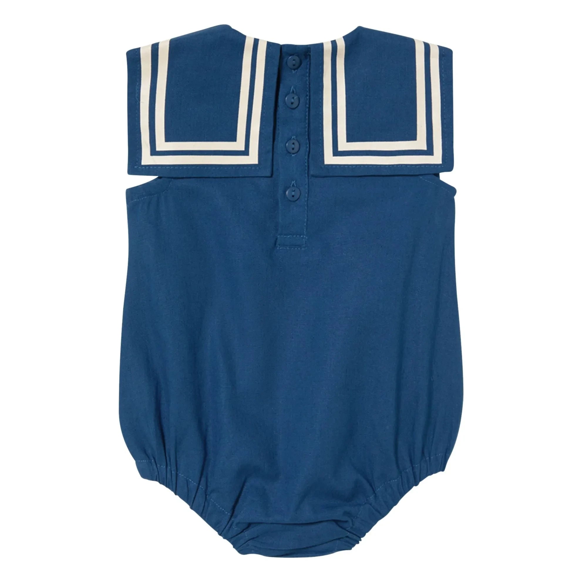 Tinycottons - Linen Romper | Navy Blue
