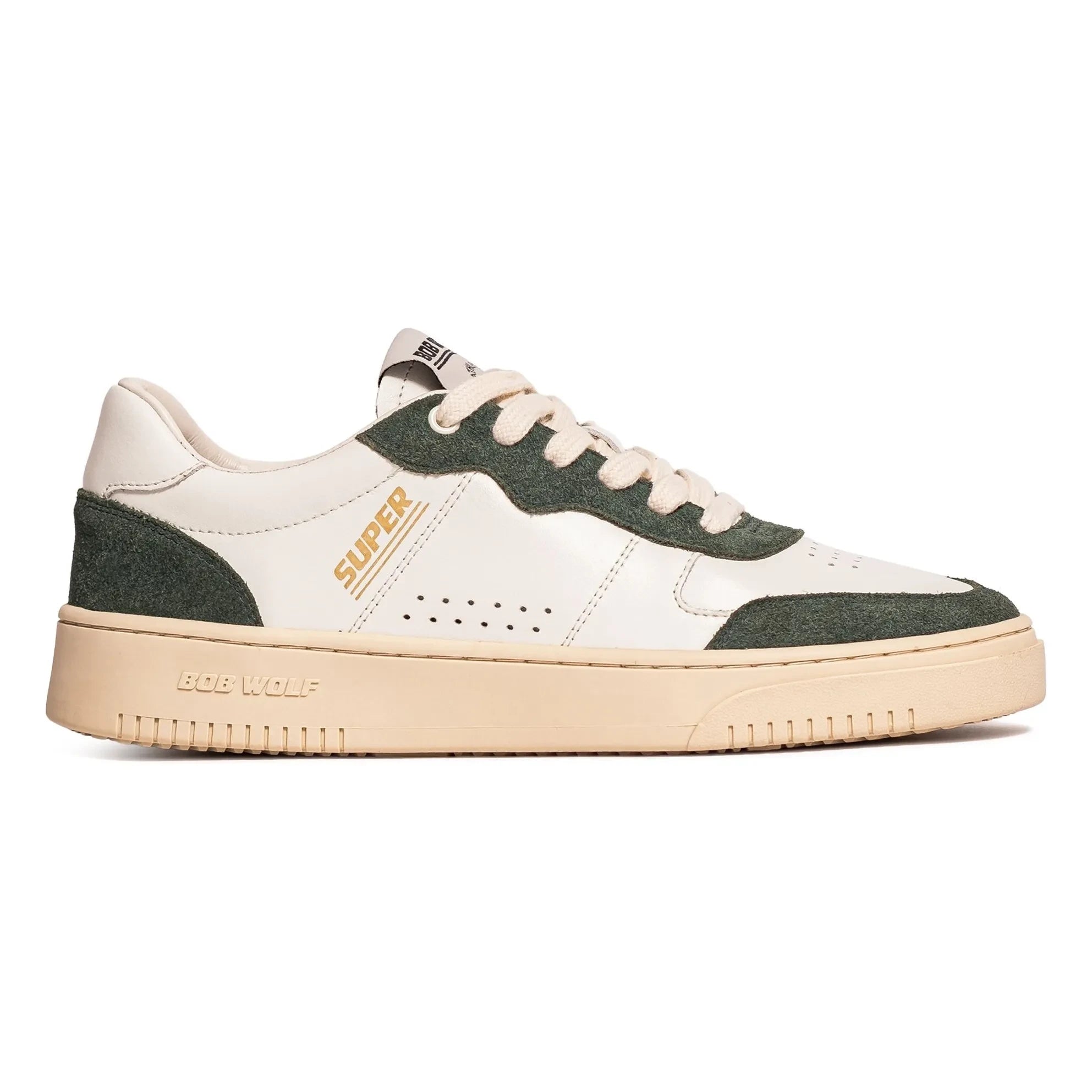Bob Wolf - Legacy '76 Leather and Suede Sneakers | Dark Green