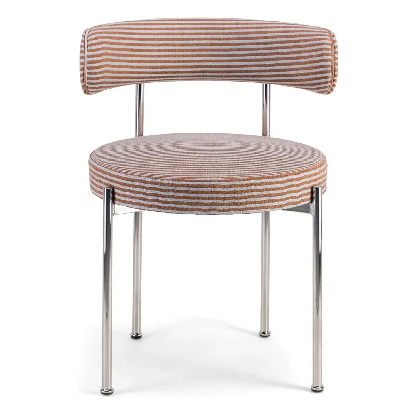 The Socialite Family - Libera striped fabric chair | Brown