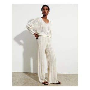 Bompard - Pointelle Cashmere and Silk Pants | Natural
