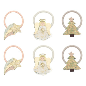 Mimi & Lula - 6-Piece Angel Mini Hair Clip Set | Gold