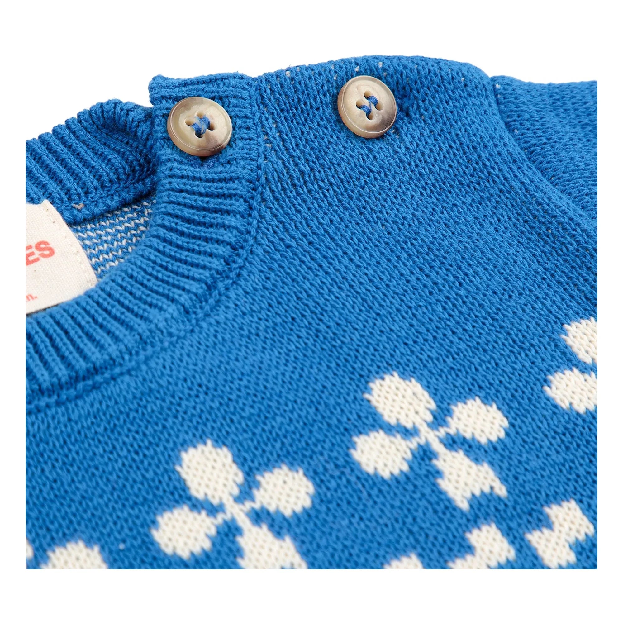Bobo Choses - Farmhouse Knit Organic Cotton Sweater | Blue