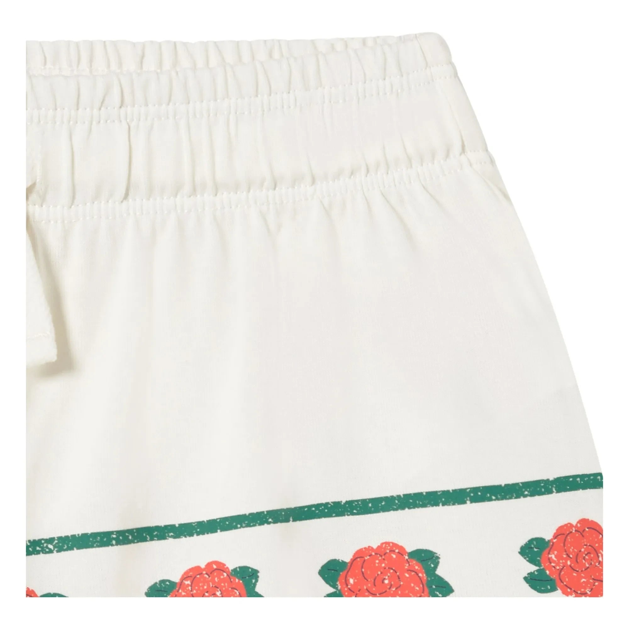 Tinycottons - Roses Organic Cotton Shorts | White