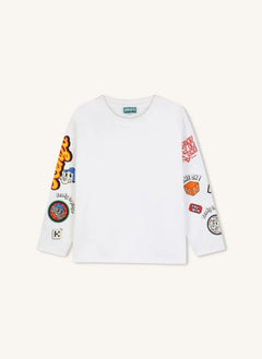 Kenzo - Kenzo Logolu Tişört | Beyaz