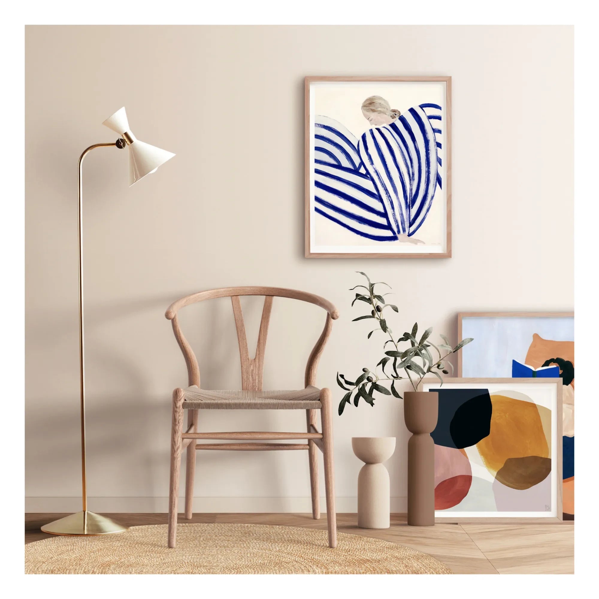 Poster and Frame - Painted Square Poster - Frameless
