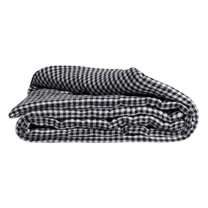 Gabrielle Paris - Printed Linen Duvet Cover | Black