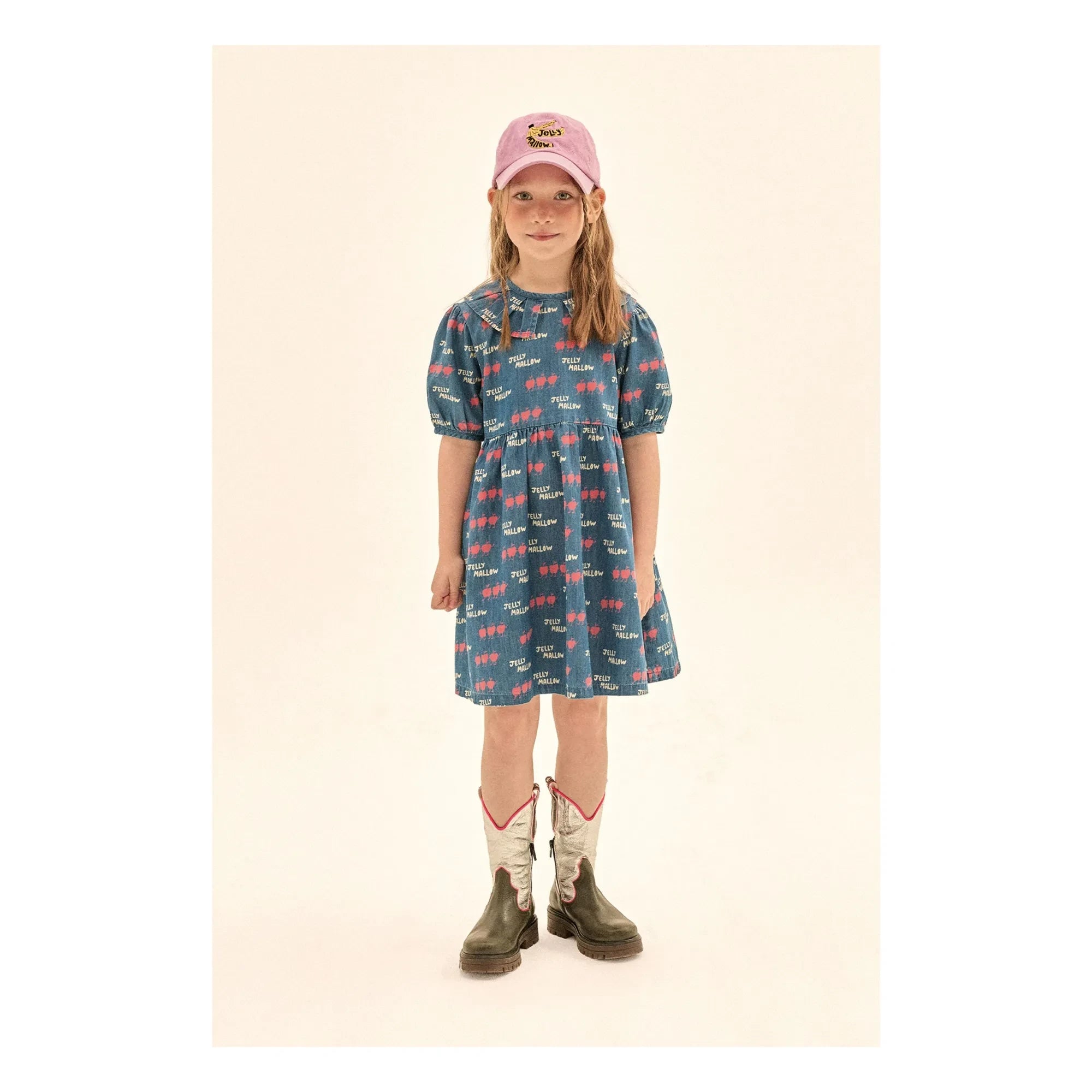 Jelly Mallow - Apple Denim Elbise | Mavi
