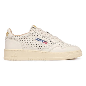 Autry - Medalist Low Openwork Deri Sneakers | Krem