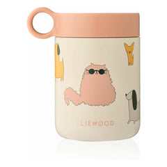 Liewood - Kiani Insulated Lunch Box | Cats and Dogs/Sandy
