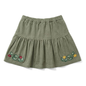 Hundred Pieces - Kaya Fleurie Skirt | Almond Green