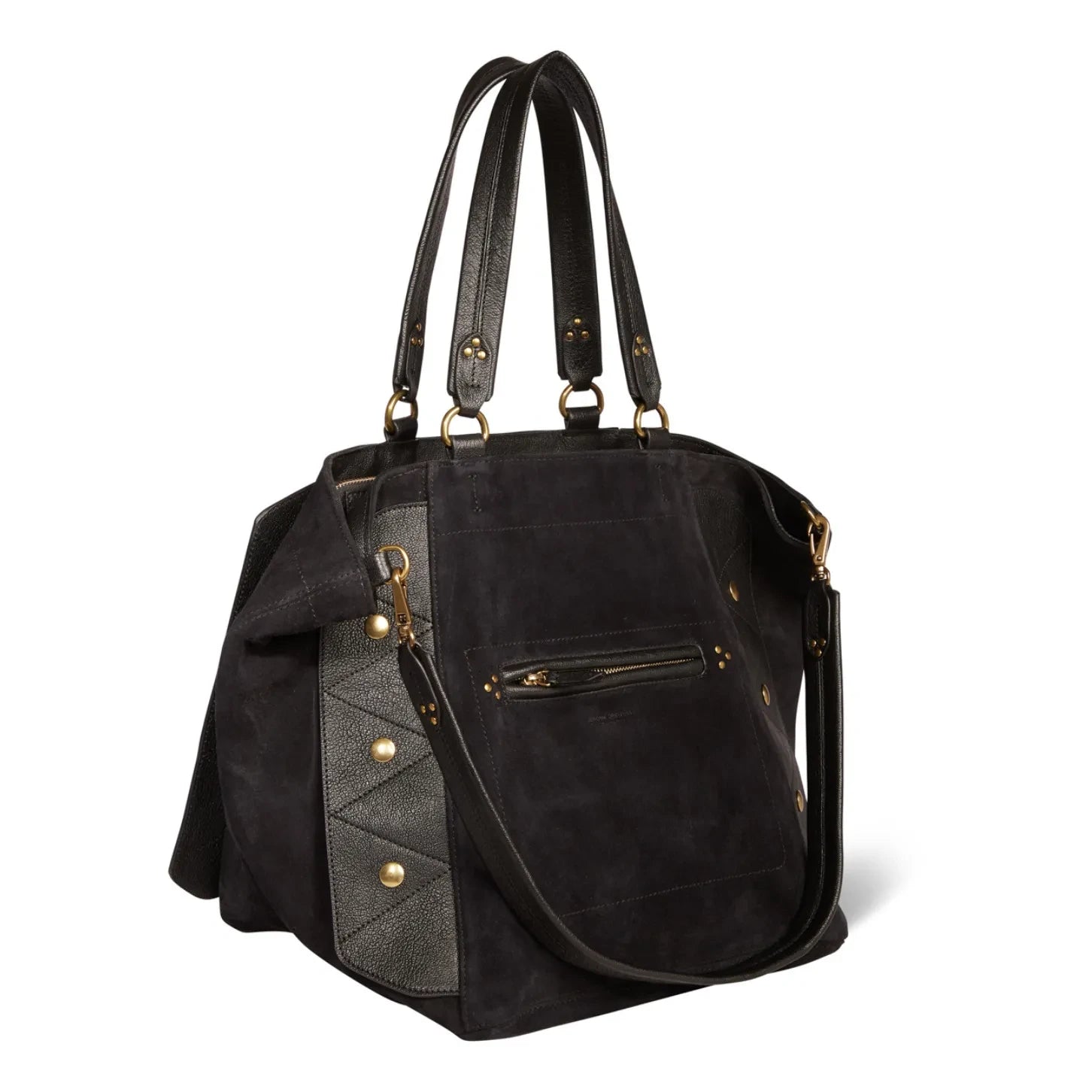 Jérôme Dreyfuss - Roger Velvet Crust Bag | Black