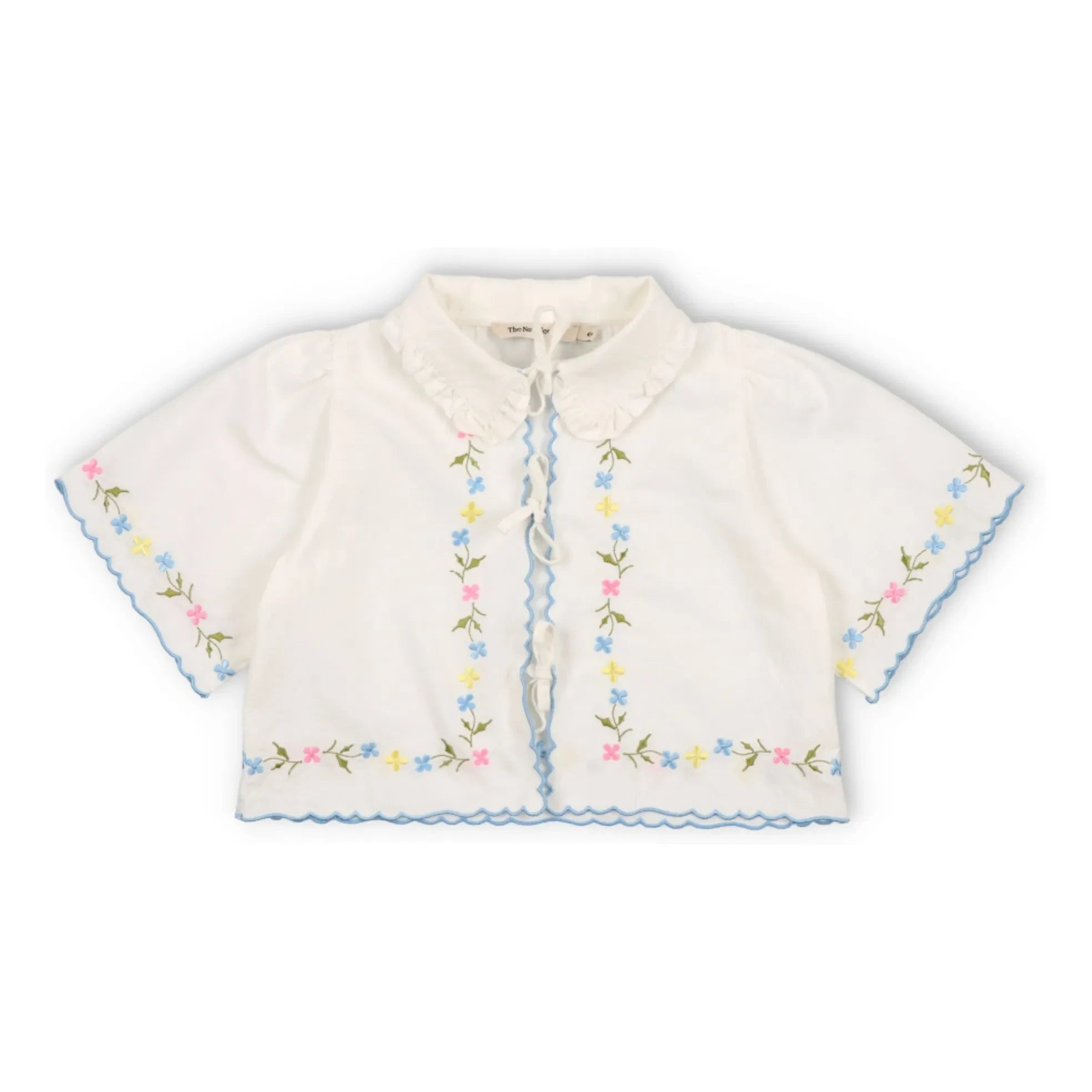 the new society - Hermione Knotted Blouse | White