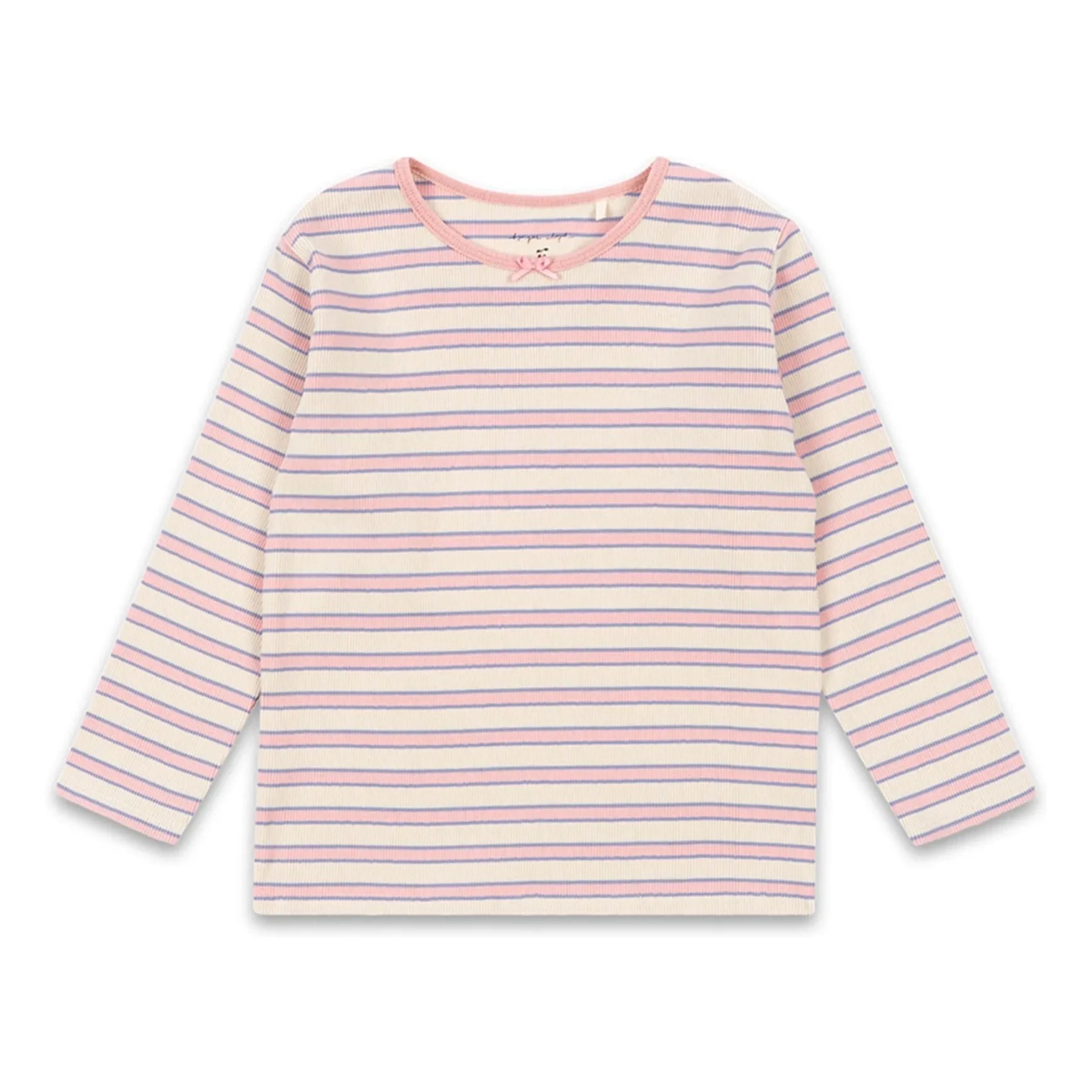 Konges Sløjd - Ella Striped Ribbed Organic Cotton T-shirt | Pink