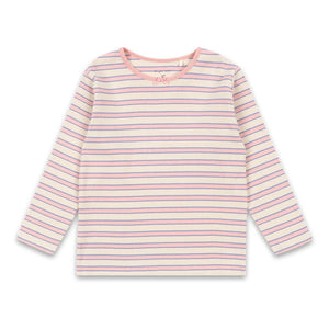 Konges Sløjd - Ella Striped Ribbed Organic Cotton T-shirt | Pink