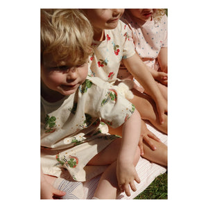 Konges Sløjd - Organic Cotton Cherry T-Shirt and Shorts Set | Ecru