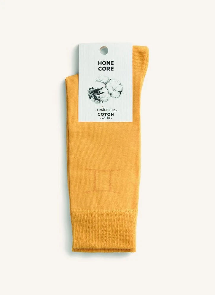 Homecore - Zodiac Gemini Socks | Yellow