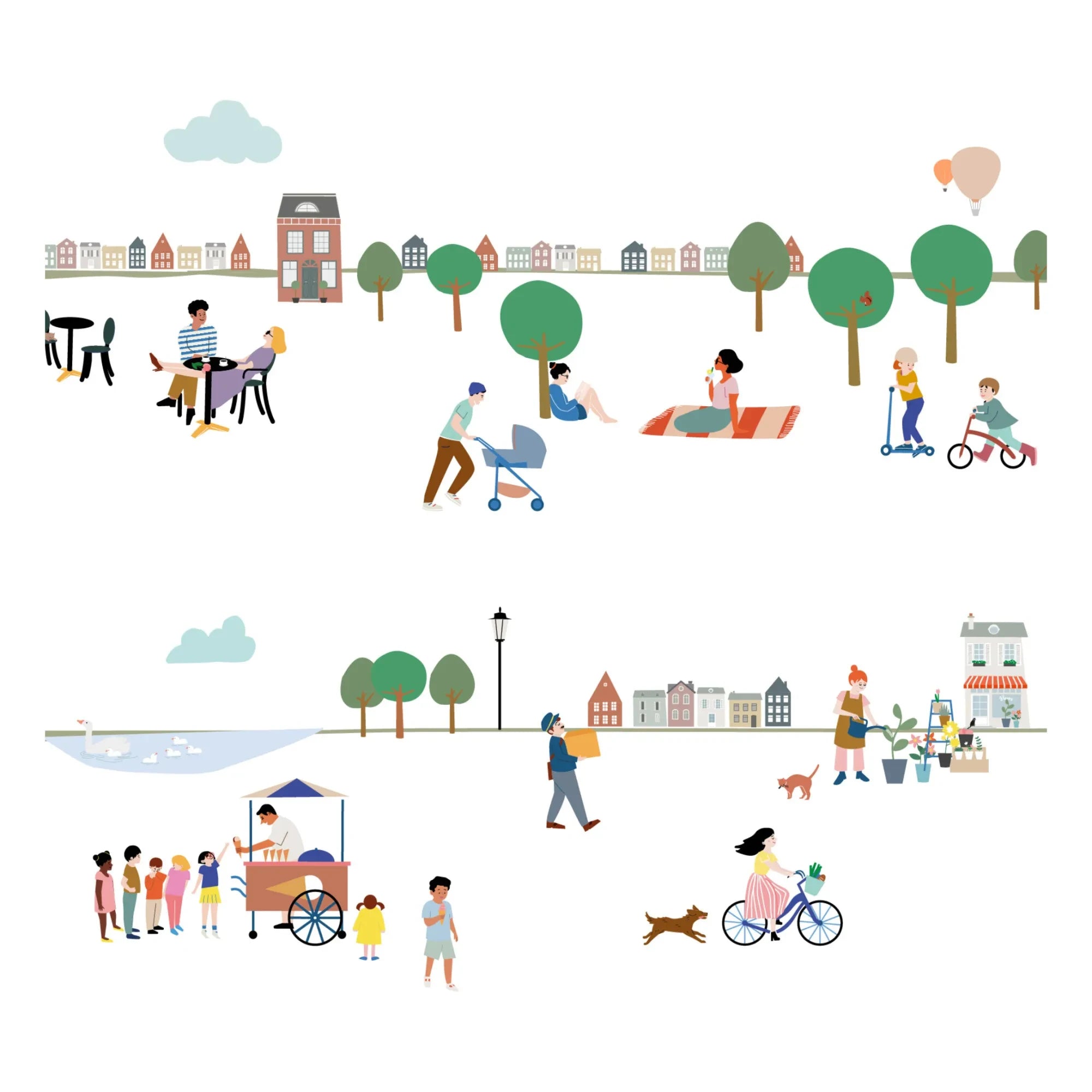 MIMI'lou - My Village Wall Sticker