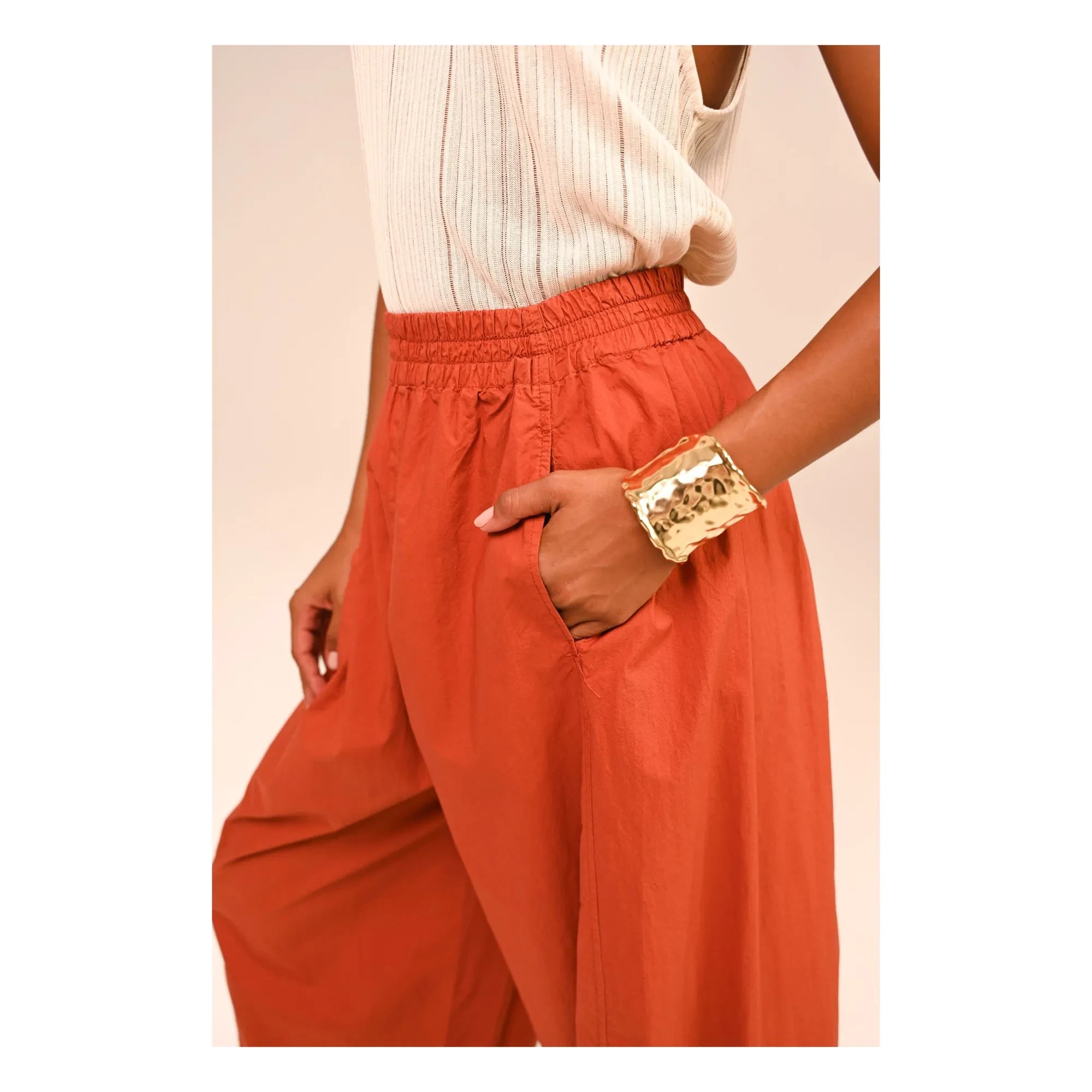 Sacrécoeur - Liam Poplin Pants | Caramel