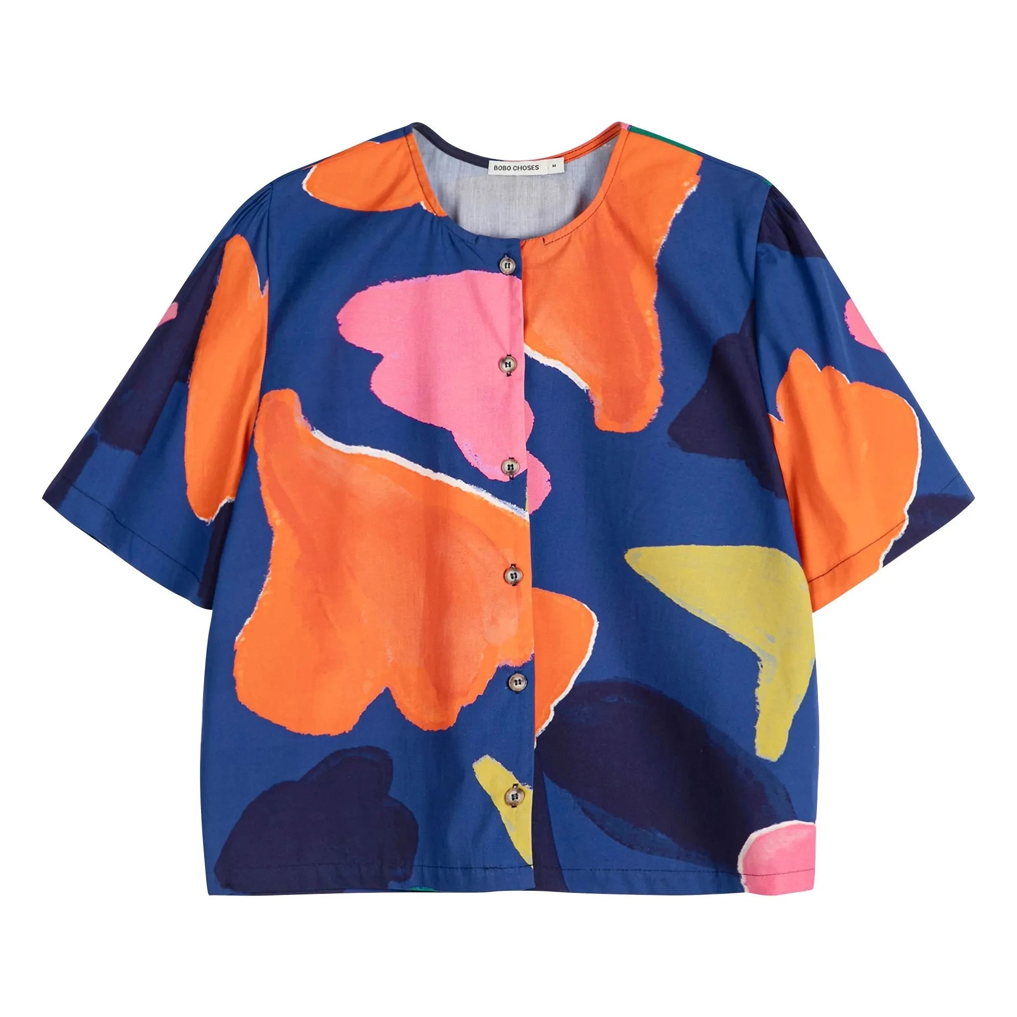 Bobo Choses - Floral Color Organic Cotton Blouse | Pink