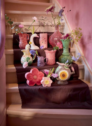 Rice - "Fleur" Ceramic Vase | Pink