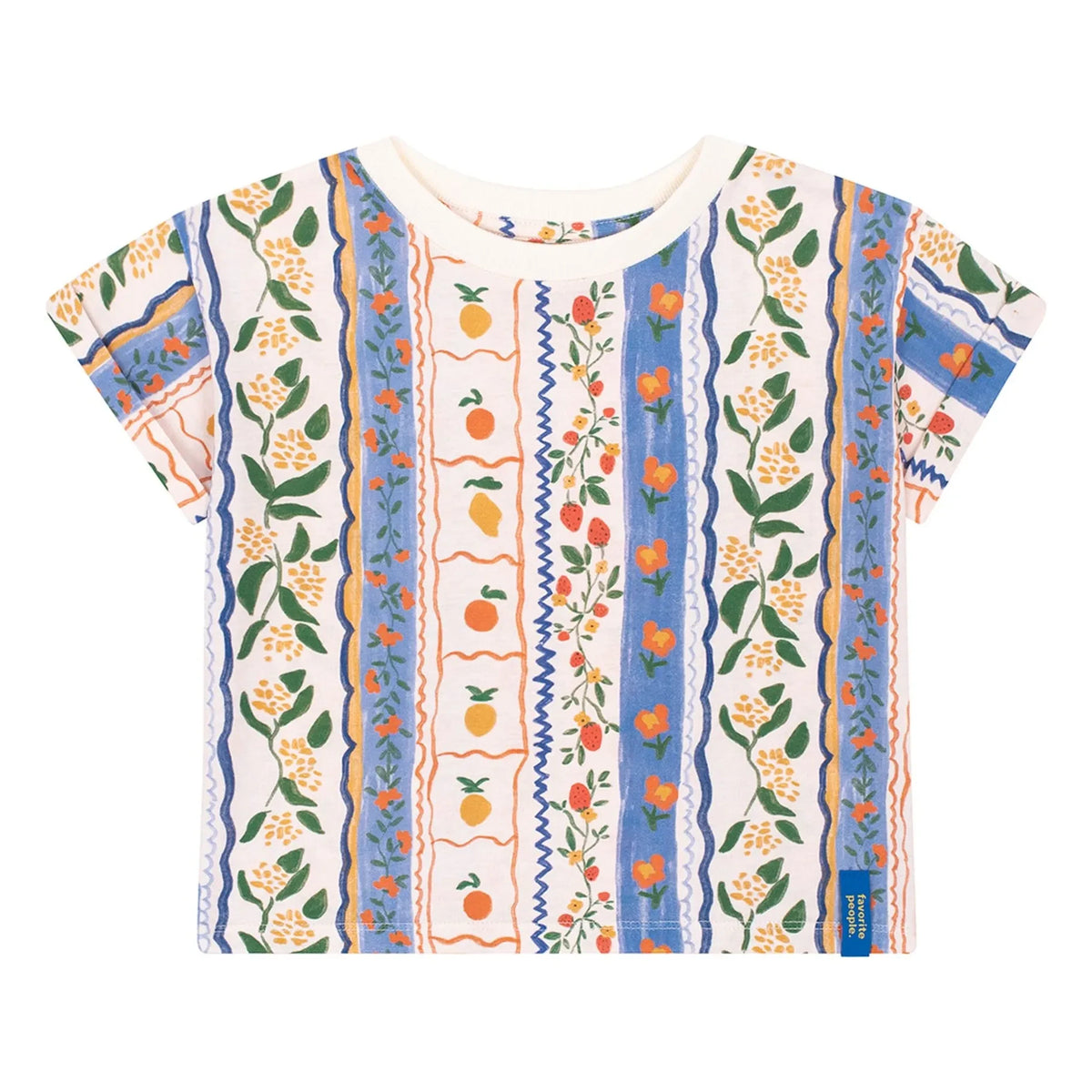 Favorite People - Floral Amalfi T-Shirt | Blue