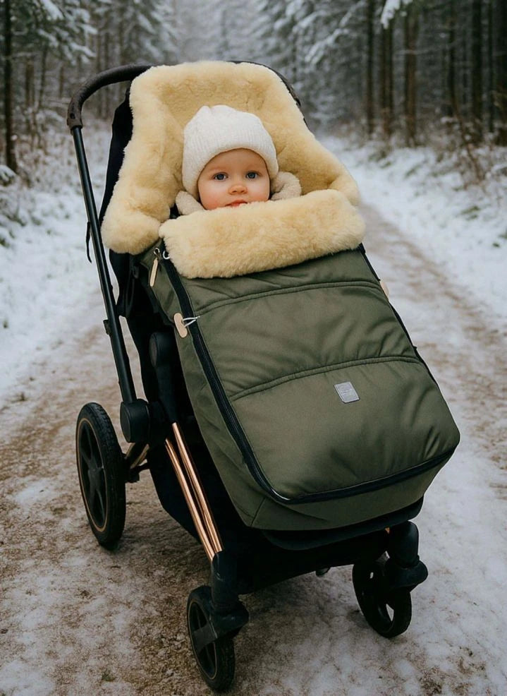 Kaiser - Dublas 2.0 universal lambskin footmuff | Khaki