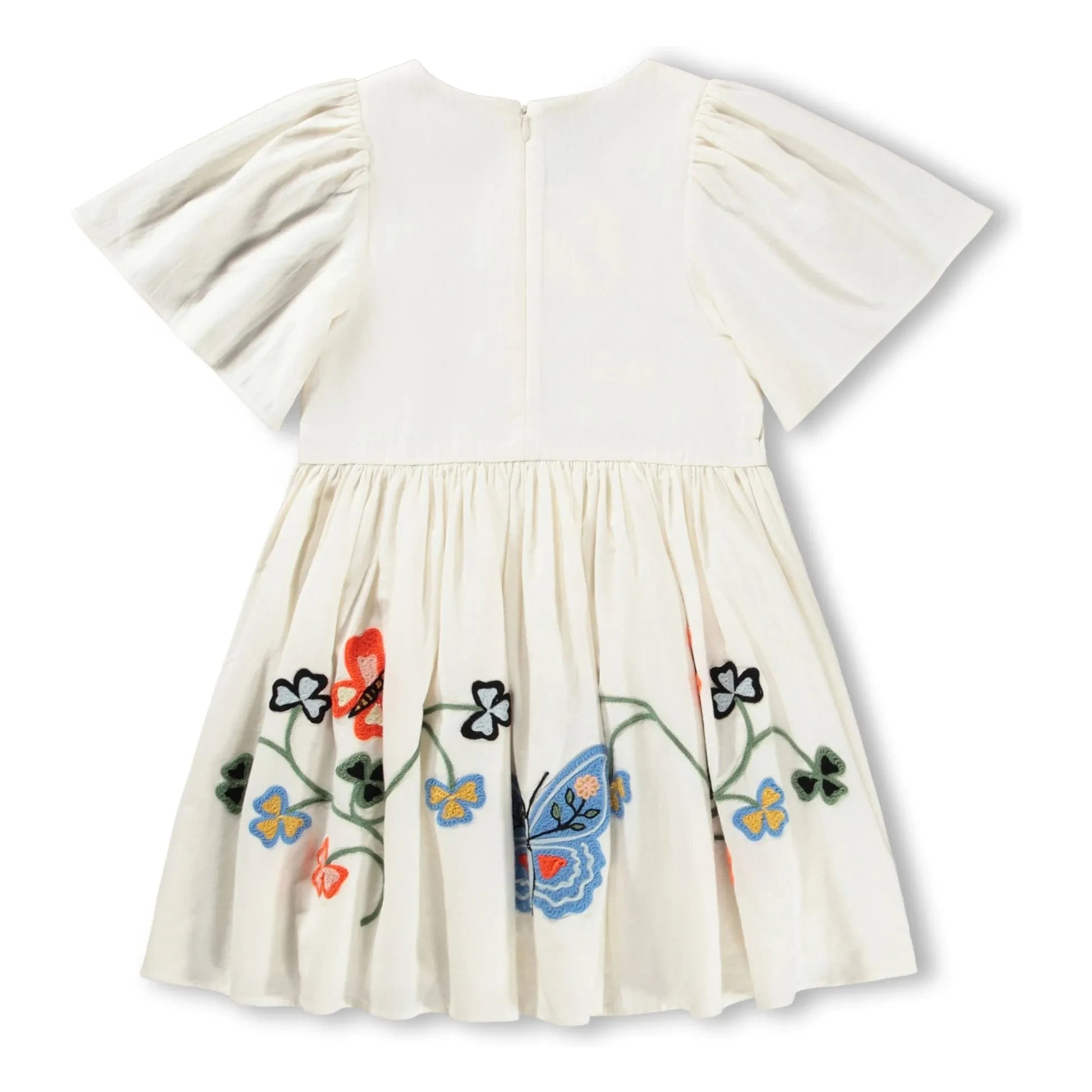 Molo - Daisy Dress with Butterflies Organic Cotton | Cream