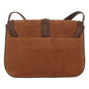 Maria de la Orden - Noah Velvet and Leather Bag | Camel