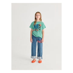 Bobo Choses - Organic Cotton Striped Jeans | Blue