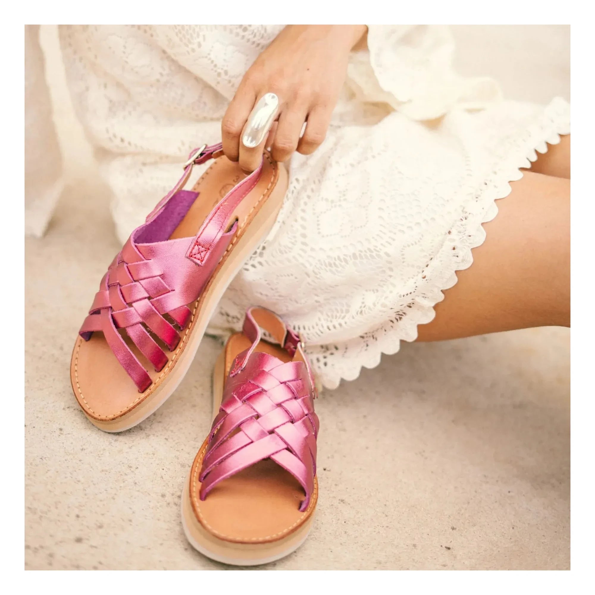 Mapache - Lola Sandals | Pink