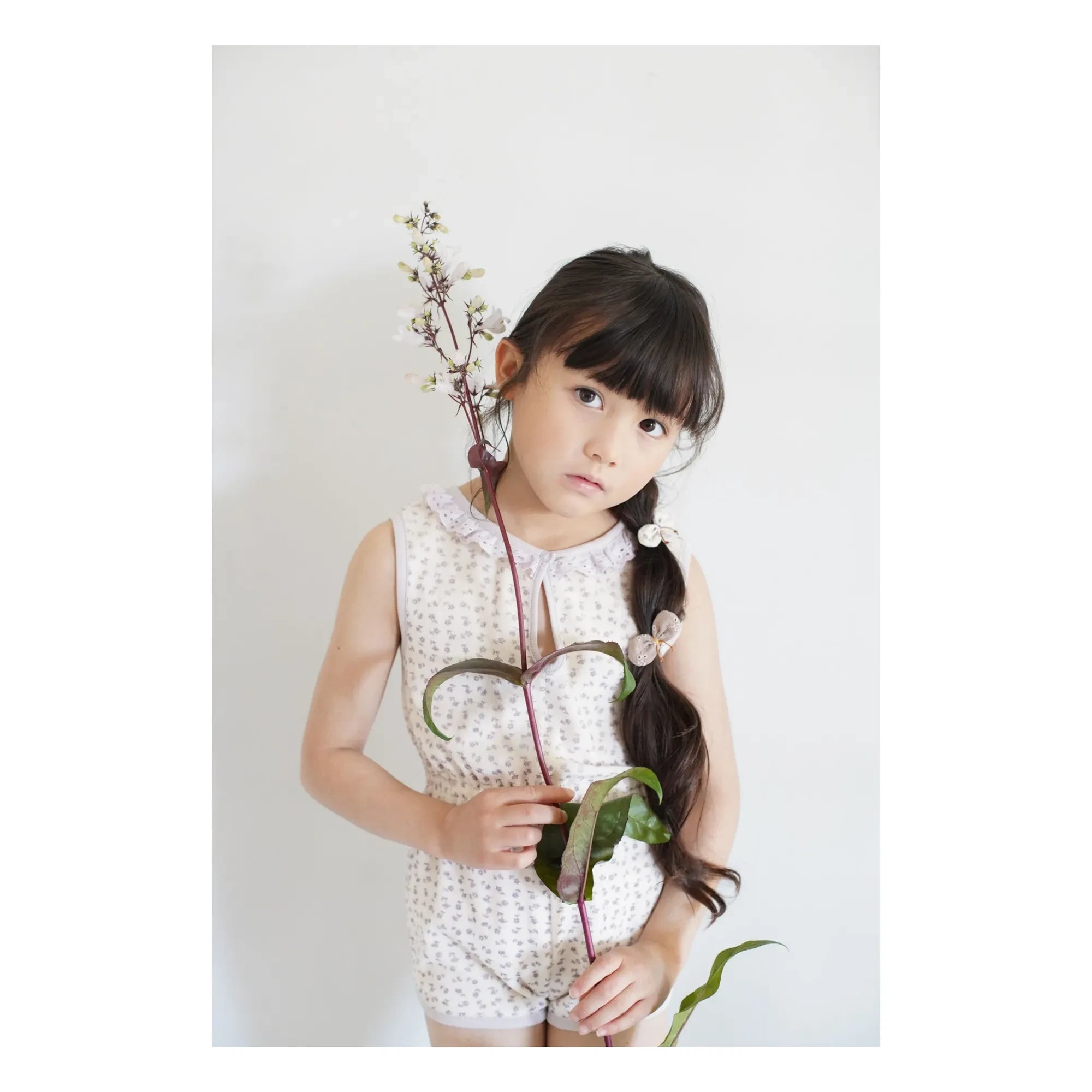 Soor Ploom - Combishort Club Fleurie Organic Cotton | Off White