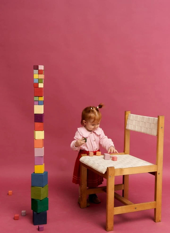 Raduga Grez - Big Triple Ahşap Bloklar - 40 Parça | Krem