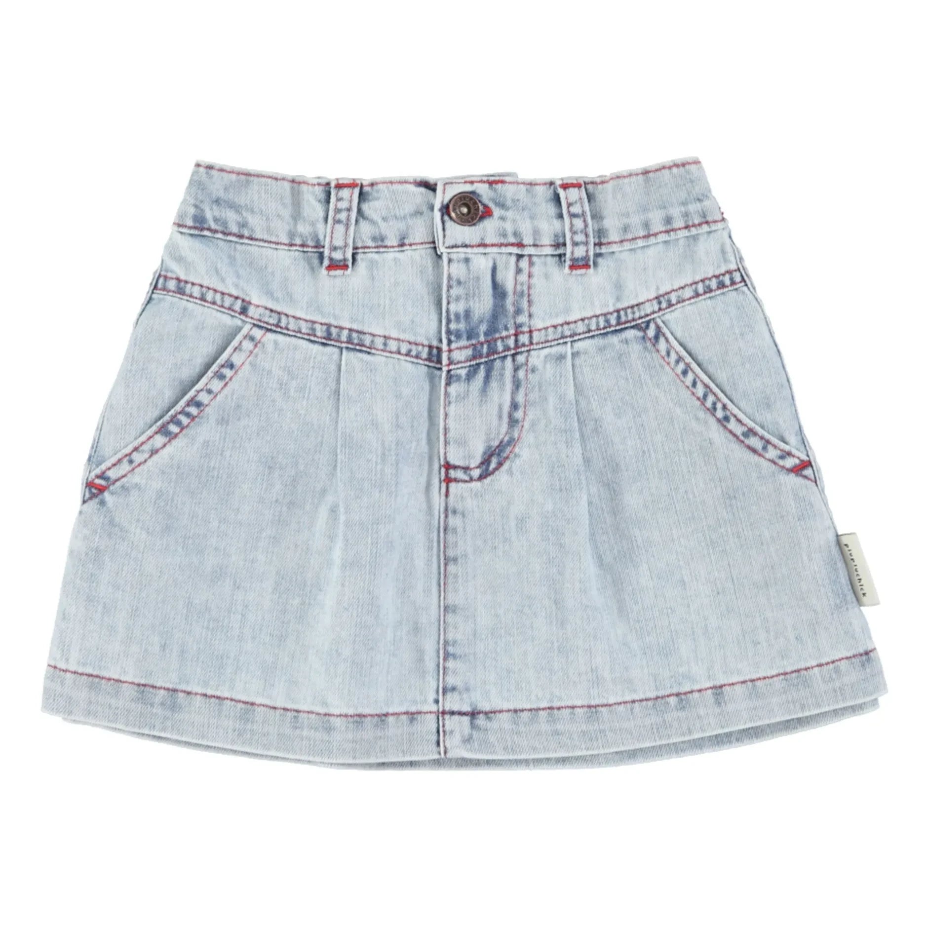 Piupiuchick - Washed Blue Denim Skirt