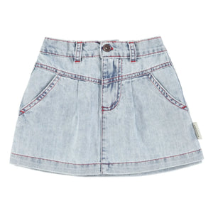 Piupiuchick - Washed Blue Denim Skirt