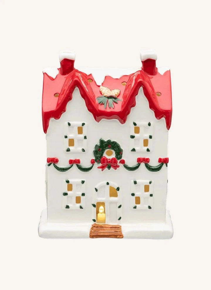 Anna + Nina - Karla Covered Pine Tree Bright Manor (LED) | White