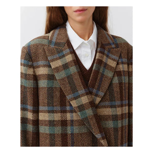 Diega - Mazamo Yün Kaban | Çikolata