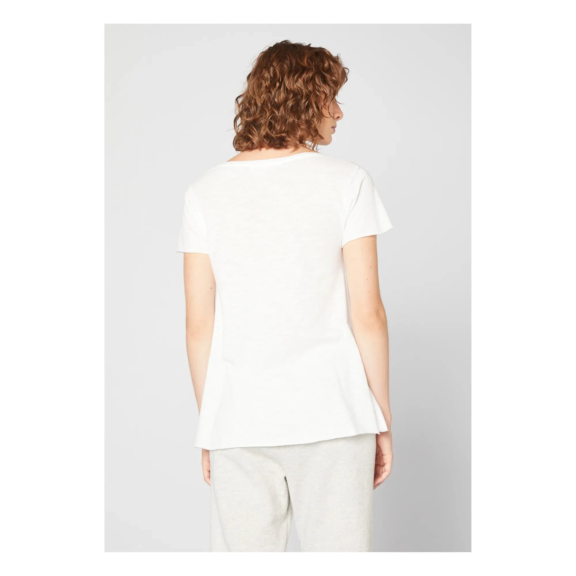 American Vintage - Jacksonville V-Neck T-Shirt | White
