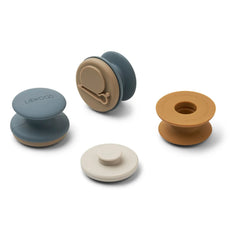 Liewood - Earl Silicone Stamps - 8-Piece Set | Blue