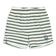 Konges Sløjd - Asnou Striped Recycled Fiber Swimsuit Shorts | Green