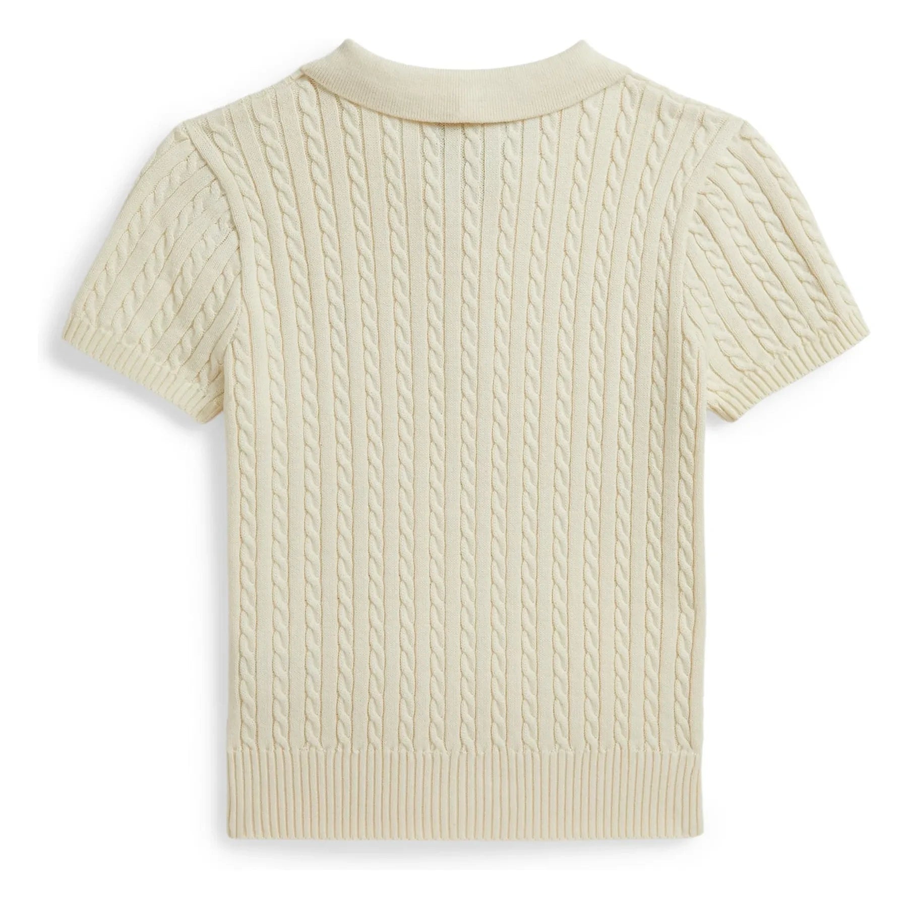 Ralph Lauren - Fine knit polo shirt | Cream