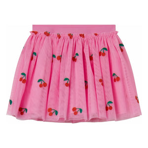 Stella McCartney Kids - Cherries Tulle Skirt | Pink
