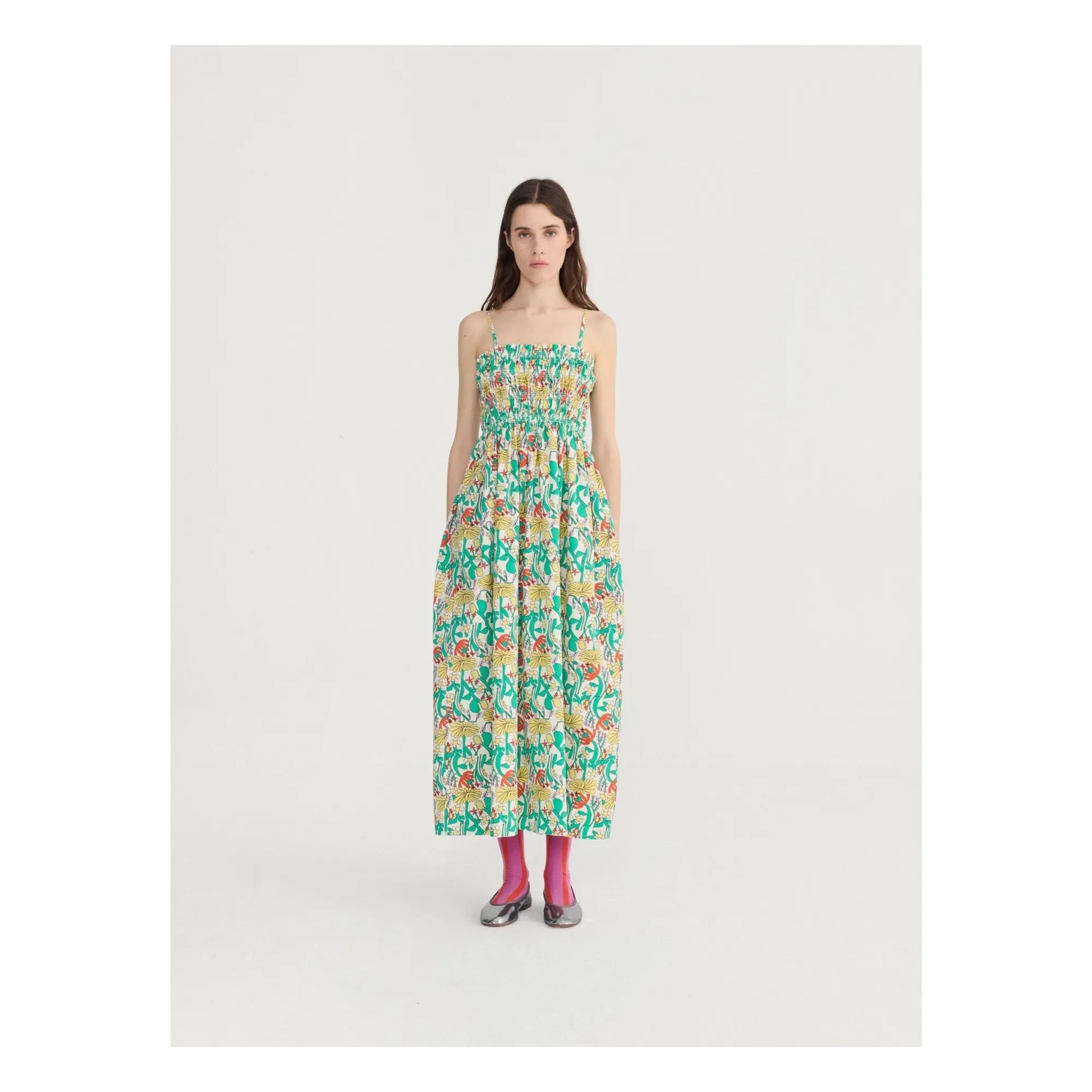 Bobo Choses - Herbalist Strapless Organic Cotton Dress | Ecru