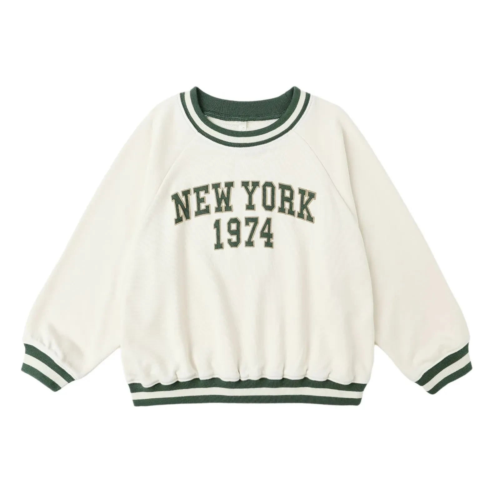 Rylee + Cru - Raglan Sweat New York Mini | Ivory