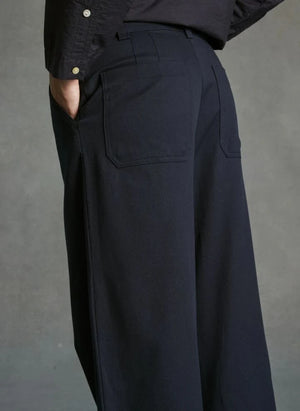 Hod - Mariano Pleated Trousers | Navy