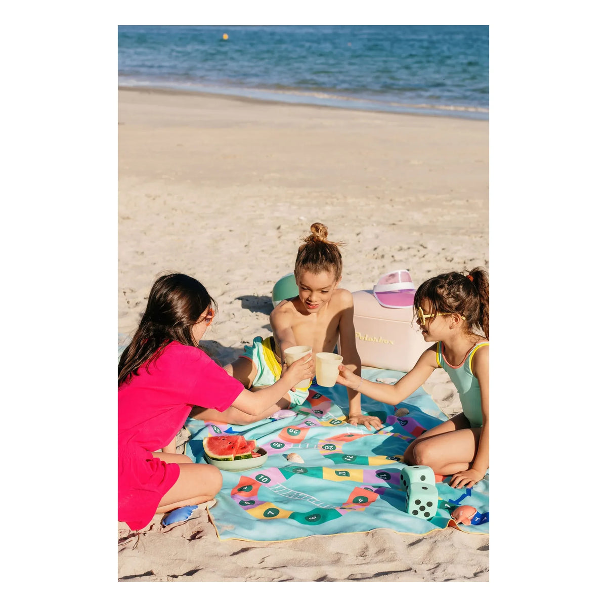 Quut - Echelle et Serpent Microfiber Beach Towel | Blue
