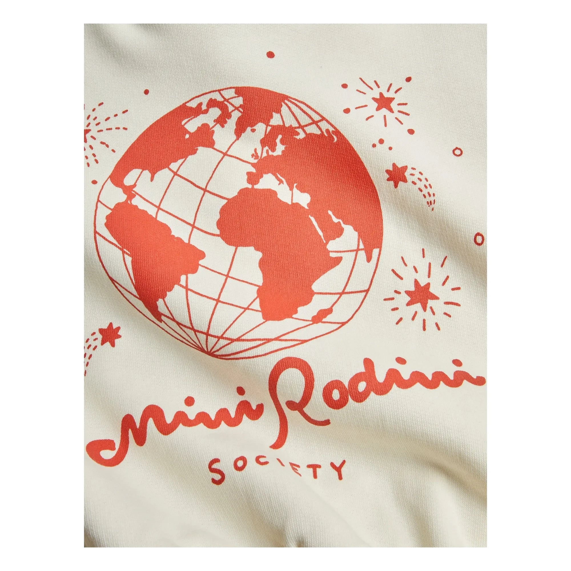 Mini Rodini - Mini Rodini Society Organic Cotton Sweatshirt | Ecru